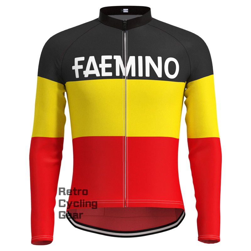 FAEMINO Retro Long Sleeve Cycling Kit