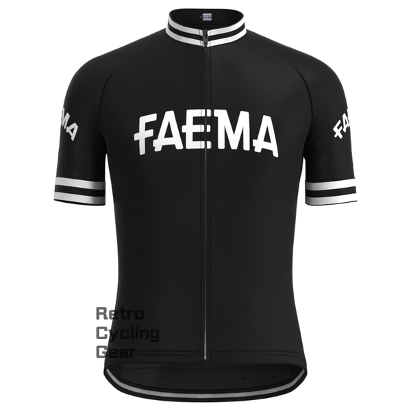 FAEMA Black Retro Short sleeves Jersey