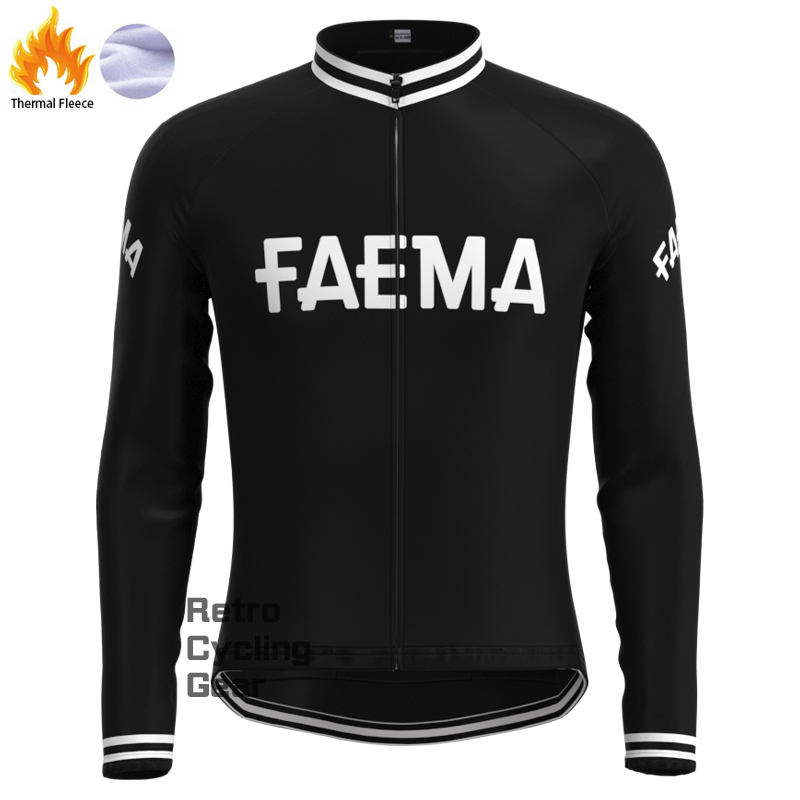 FAEMA Black Fleece Retro Long Sleeves Jerseys