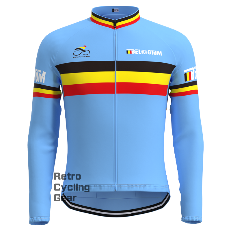 BELGIUM Retro Long Sleeve Cycling Kit