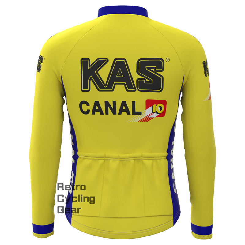 KAS Yellow Fleece Retro Cycling Kits