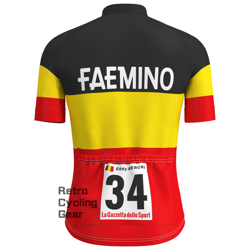 FAEMINO Retro Kurzarm-Fahrradset