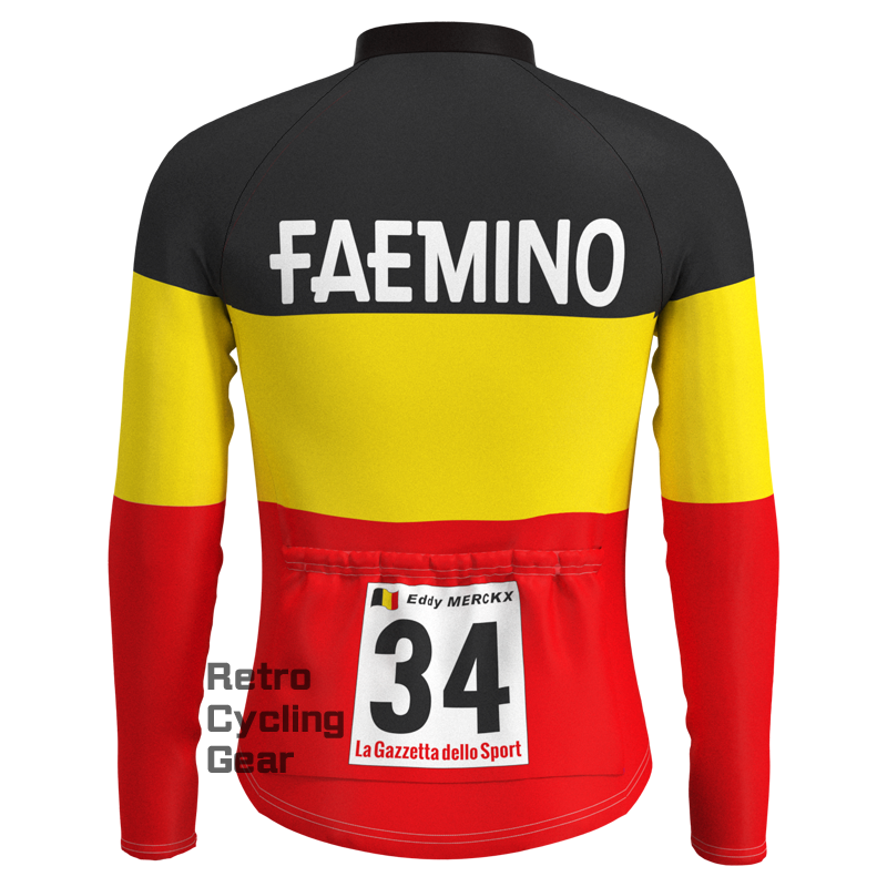 FAEMINO Retro Long Sleeve Cycling Kit