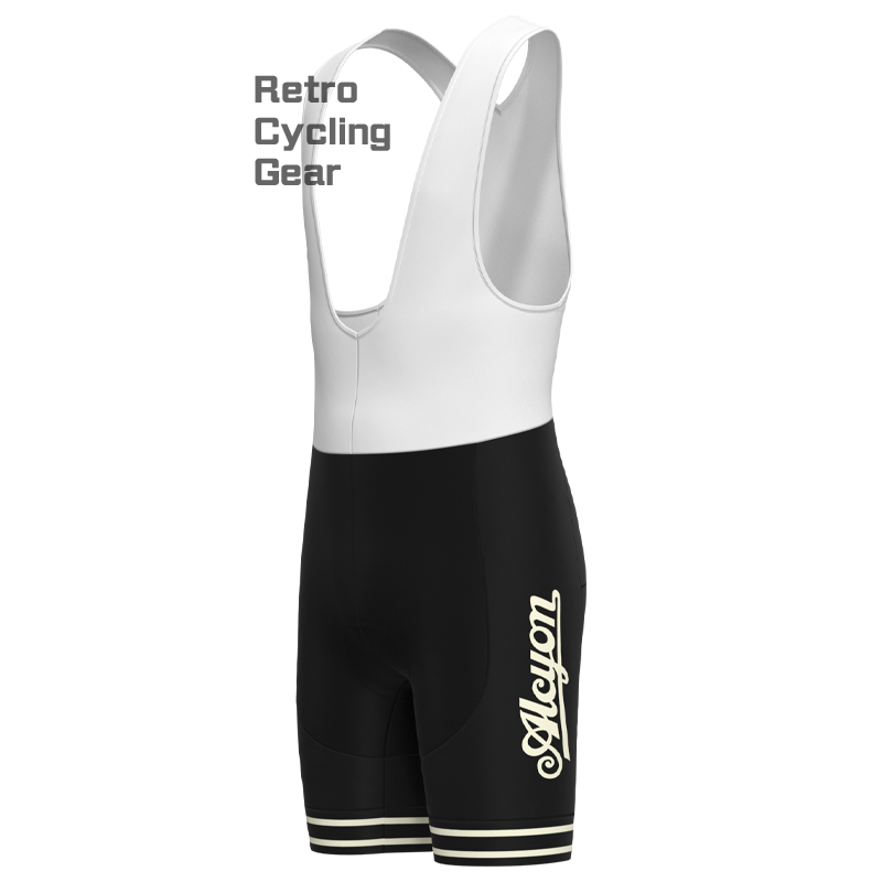 Schwarze Retro-Radhose von Paris Roubaix