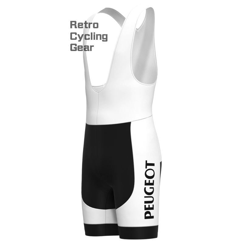 PEUGEOT White Retro Short Sleeve Cycling Kit