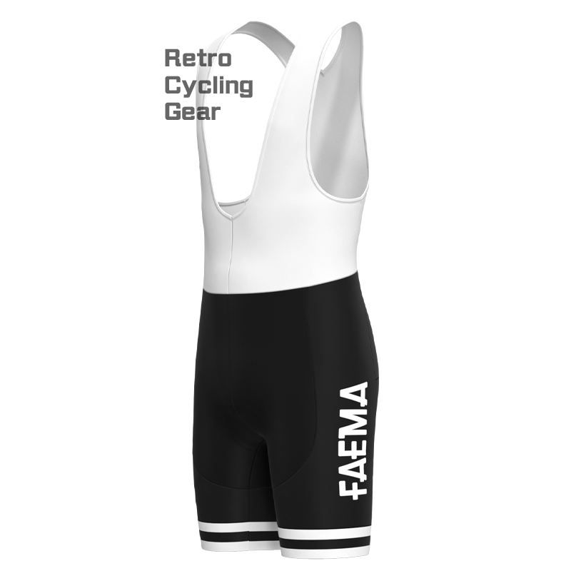 FAEMA Black Retro Cycling Shorts