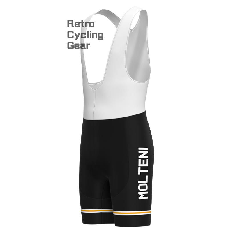 MOLTENI Black Retro Cycling Shorts