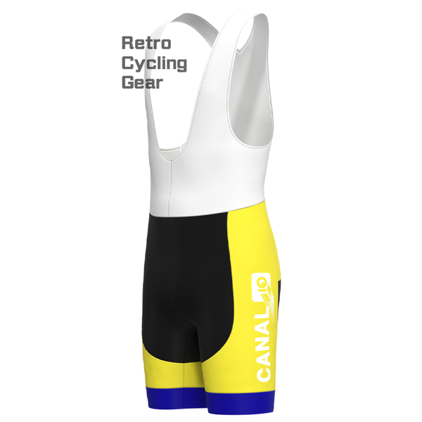 KAS Yellow Retro Cycling Shorts