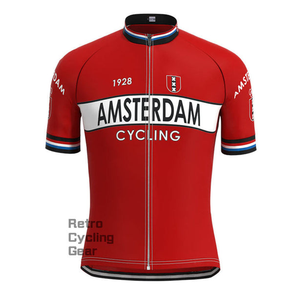 Amsterdam Red Retro Short sleeves Jersey