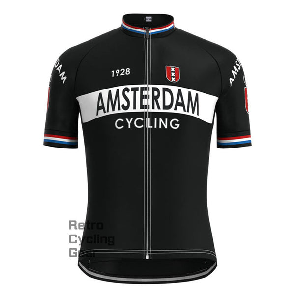 Amsterdam Black Retro Short sleeves Jersey