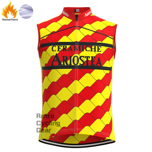 Ariostea Fleece Retro Cycling Vest
