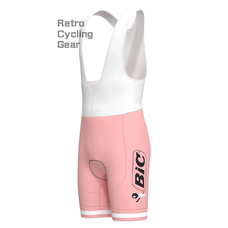 BIC Pink Retro Short Sleeve Cycling Kit