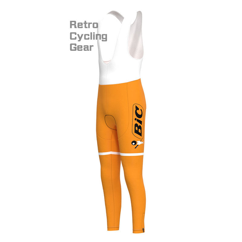 BIC Orange Retro Long Sleeve Cycling Kit