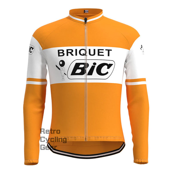 BIC Orange Retro Long Sleeves Jersey