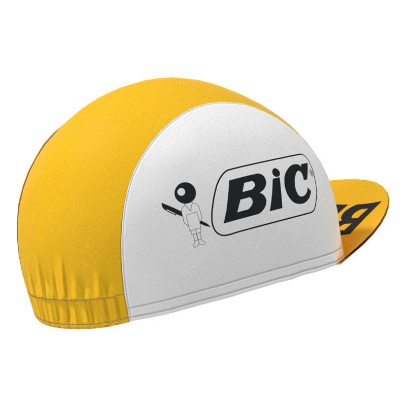 BIC Yellow Retro Cycling Cap