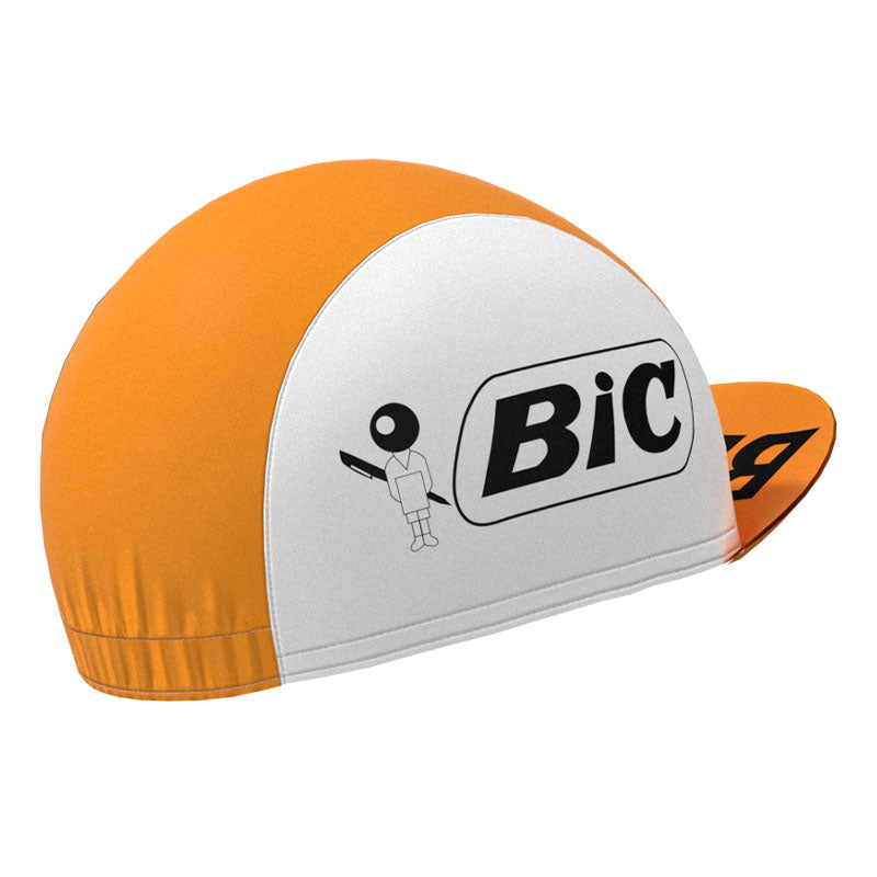 BIC Orange Retro Cycling Cap