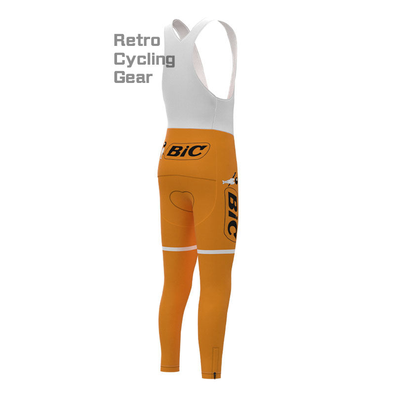 BIC Orange Retro Long Sleeve Cycling Kit