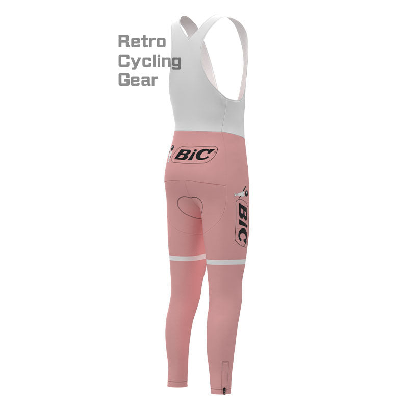 BIC Pink Retro Long Sleeve Cycling Kit