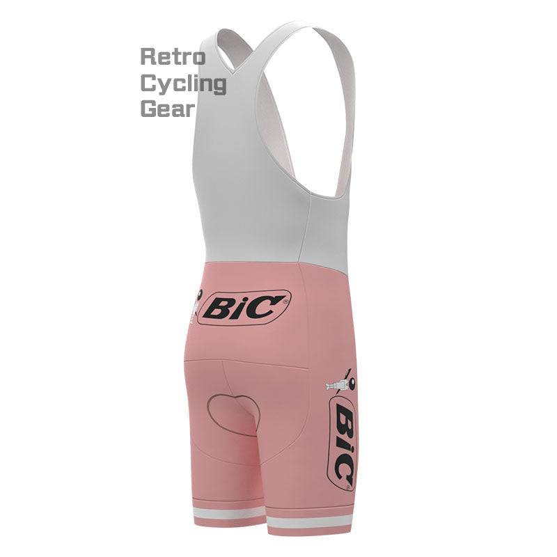 BIC Pink Retro Short Sleeve Cycling Kit