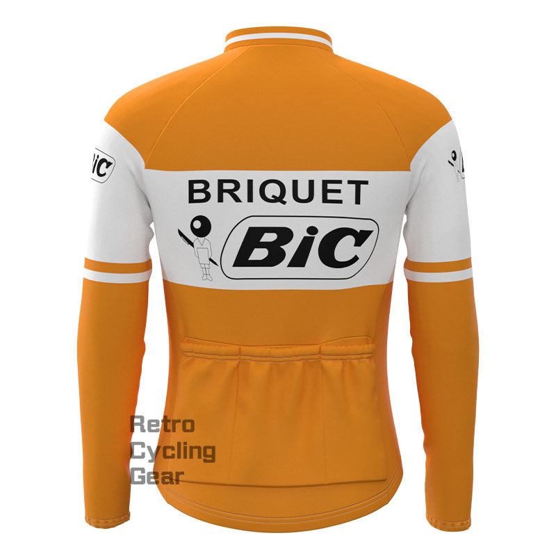 BIC Orange Fleece Retro Cycling Kits