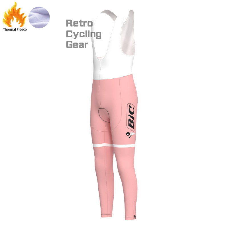 BIC Pink Fleece Retro Cycling Pants