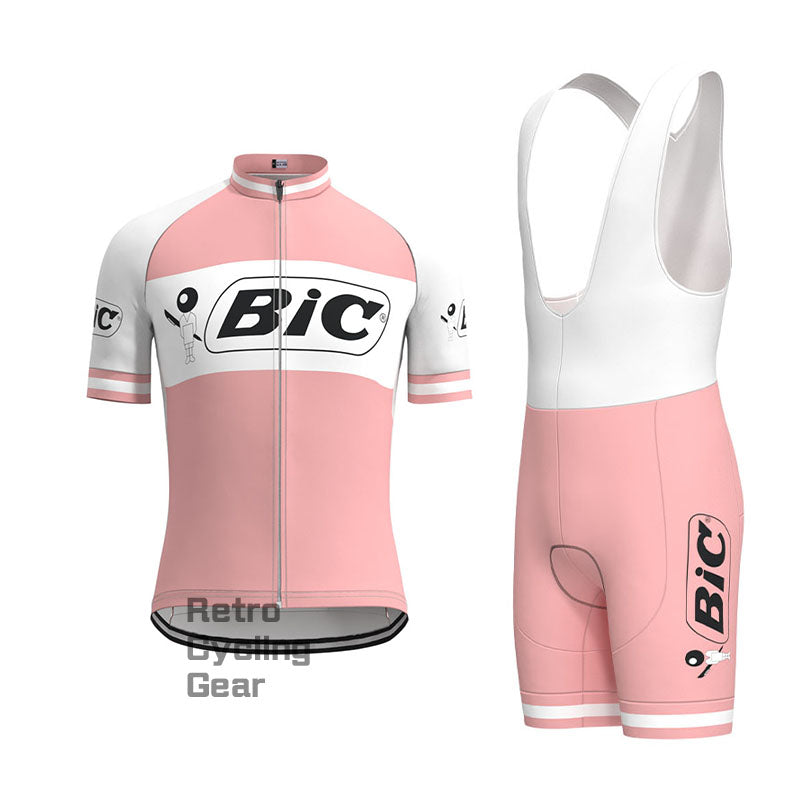 BIC Pink Retro Kurzarm-Fahrradset