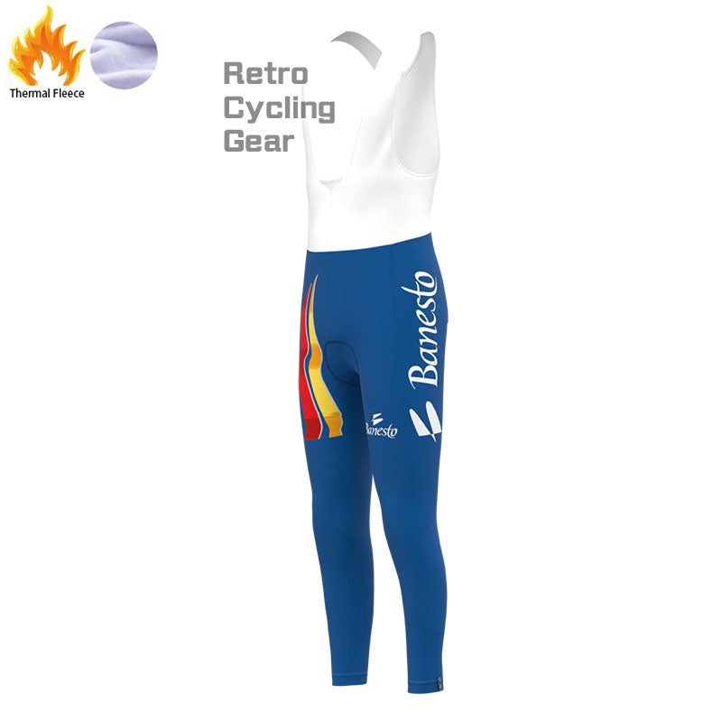 Banesto bunte Fleece-Retro-Radsport-Sets