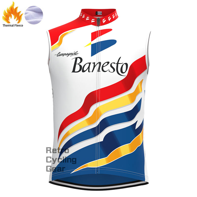 Banesto bunte Fleece-Retro-Radweste