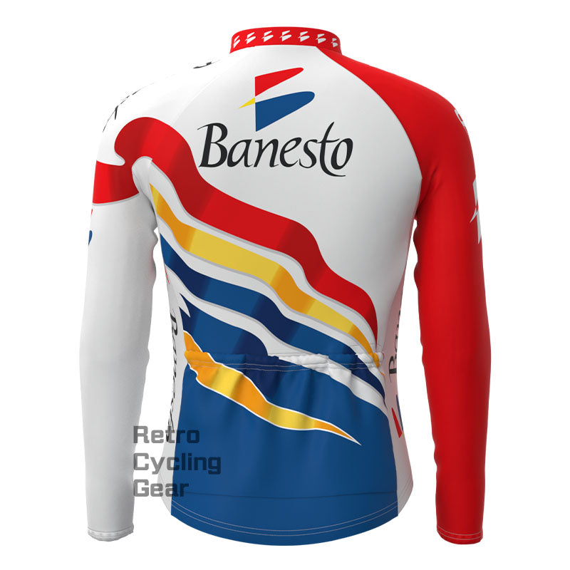 Banesto colourful Retro Long Sleeve Cycling Kit