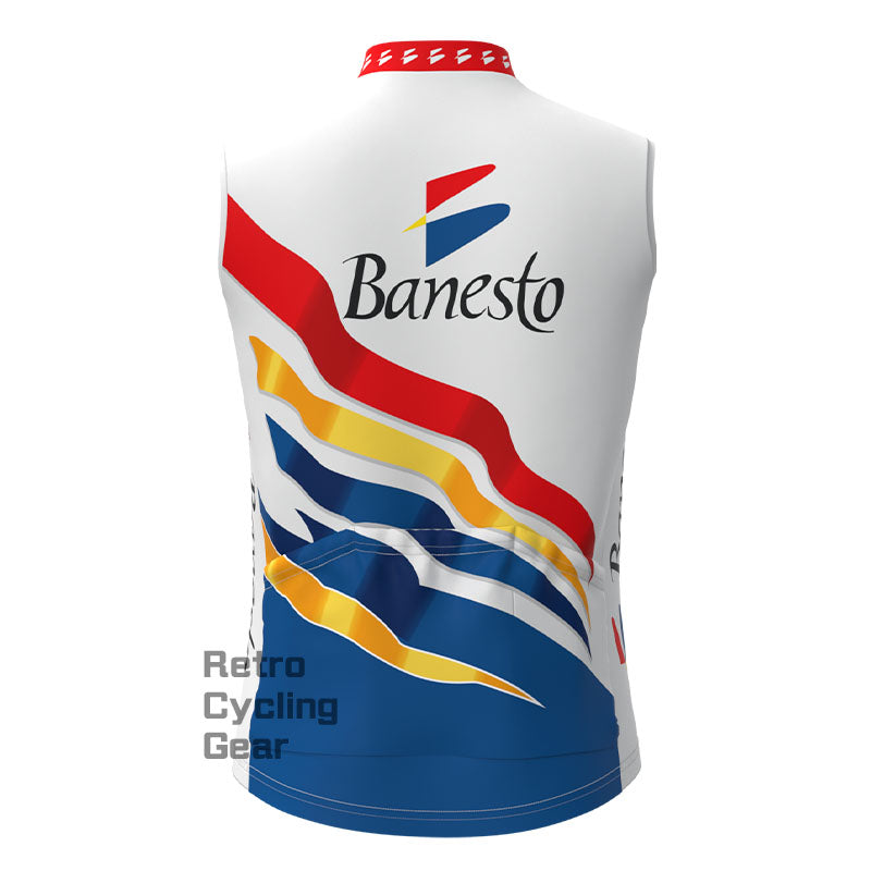 Banesto colourful Fleece Retro Cycling Vest