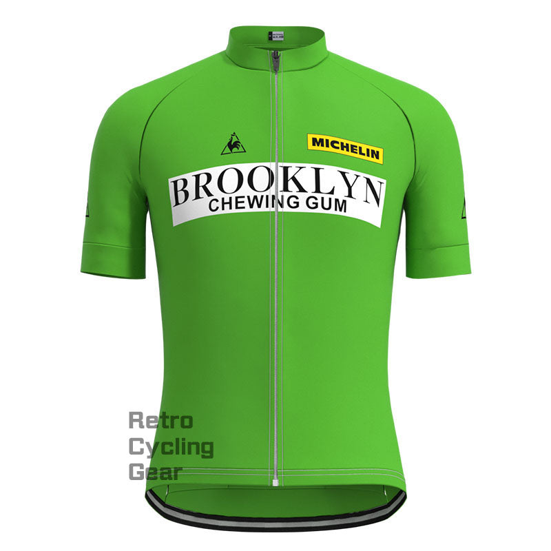 Brooklyn Green Retro Short Sleeve Cycling Kit
