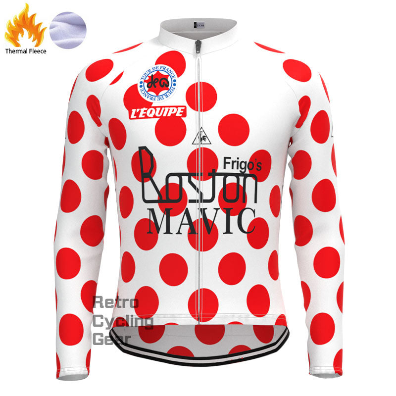 Bsston Fleece Retro Long Sleeves Jerseys