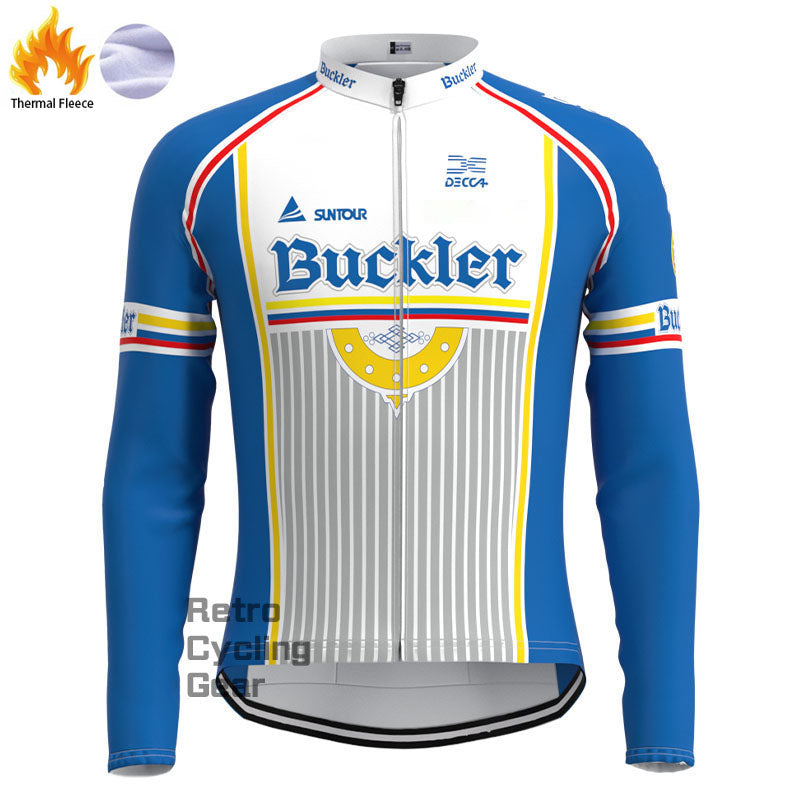 Buckler Fleece Retro-Langarmtrikots