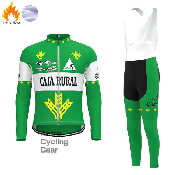 CAIA RURAL Retro-Radsport-Sets aus grünem Fleece