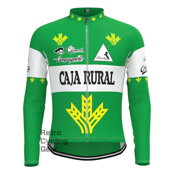 CAIA RURAL Green Retro Long Sleeves Jersey