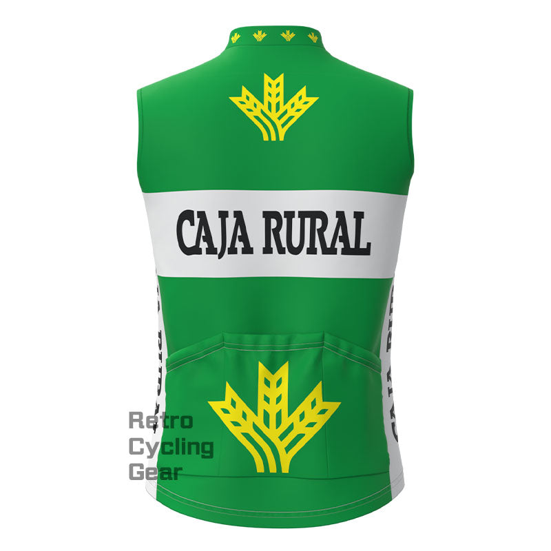 CAIA RURAL Retro-Fahrradweste aus grünem Fleece