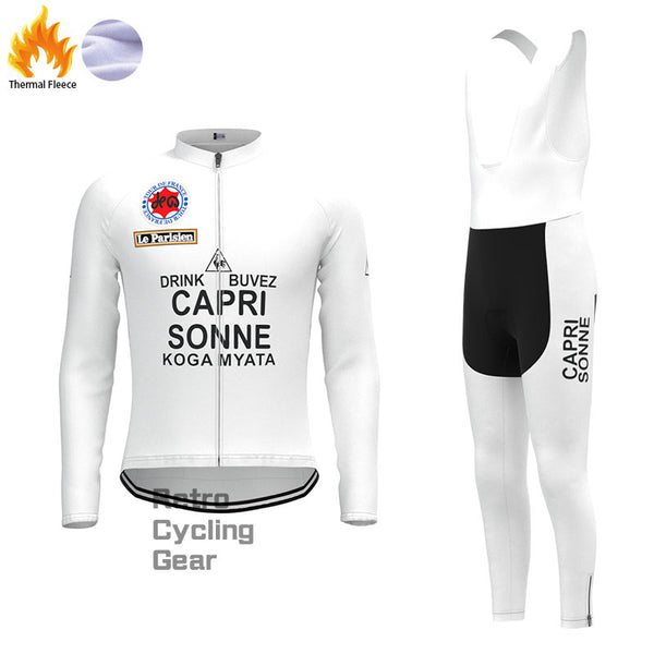 CAPRI White Fleece Retro Cycling Kits