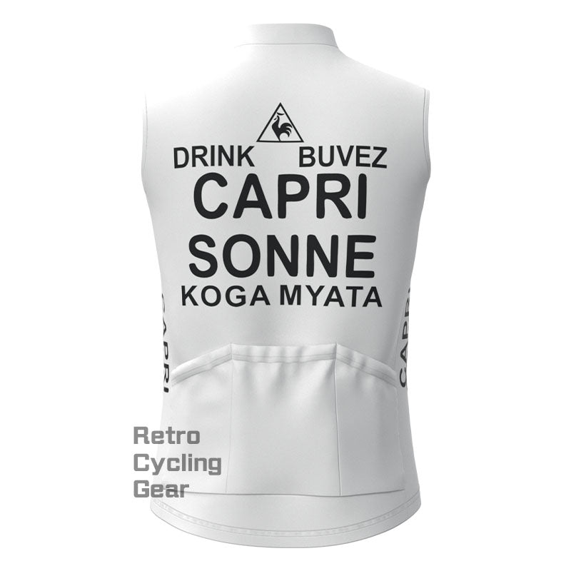 CAPRI White Retro Cycling Vest