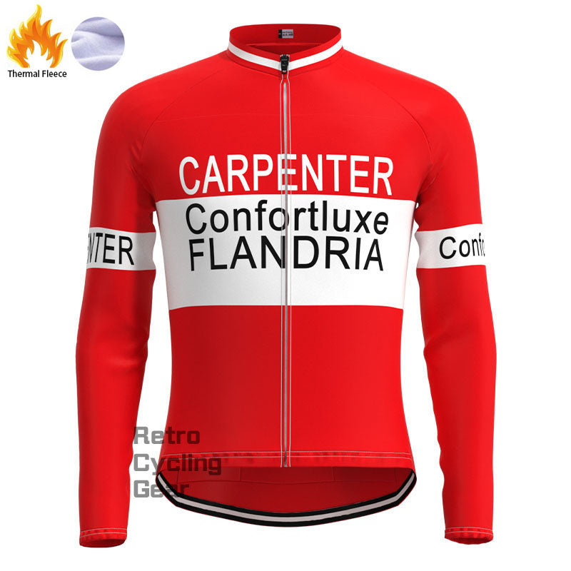 CARPENTER Fleece-Retro-Langarmtrikots