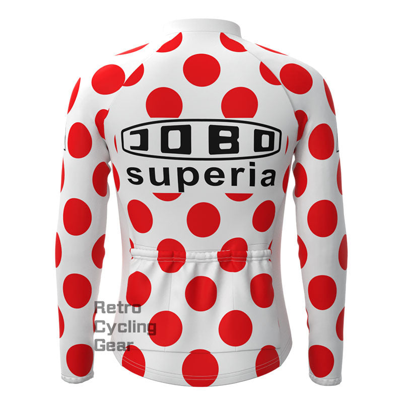 COBD Red-Dot Fleece Retro Cycling Kits