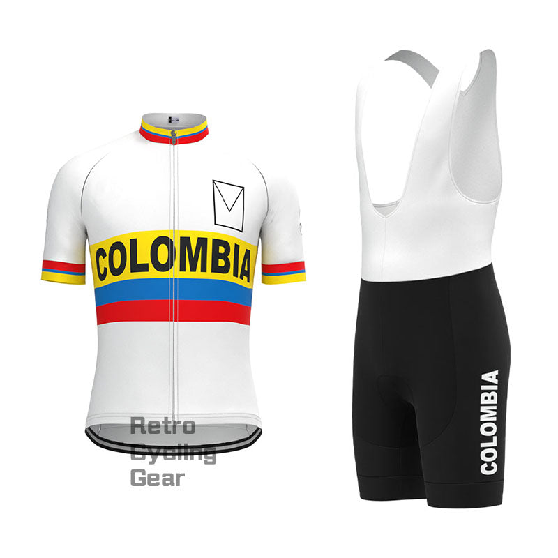 COLOMBIA Retro-Kurzarm-Radsport-Set