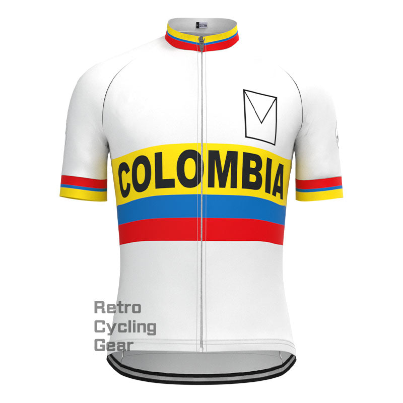 COLOMBIA Retro Short Sleeve Cycling Kit