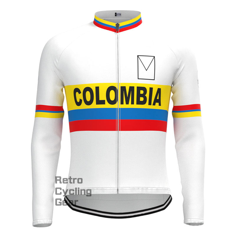 COLUMBIA Retro-Langarmtrikot