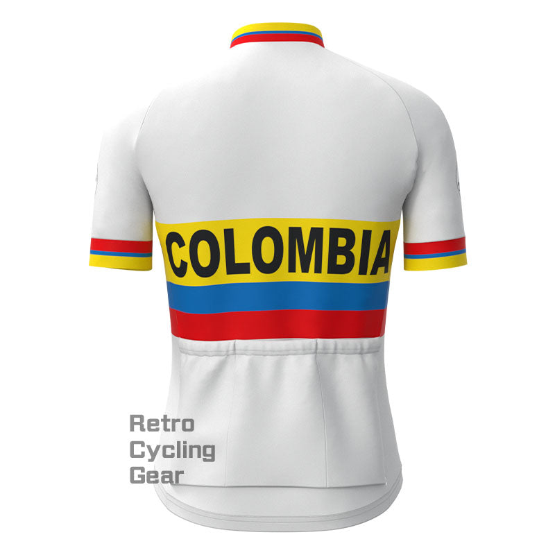 COLOMBIA Retro Short Sleeve Cycling Kit