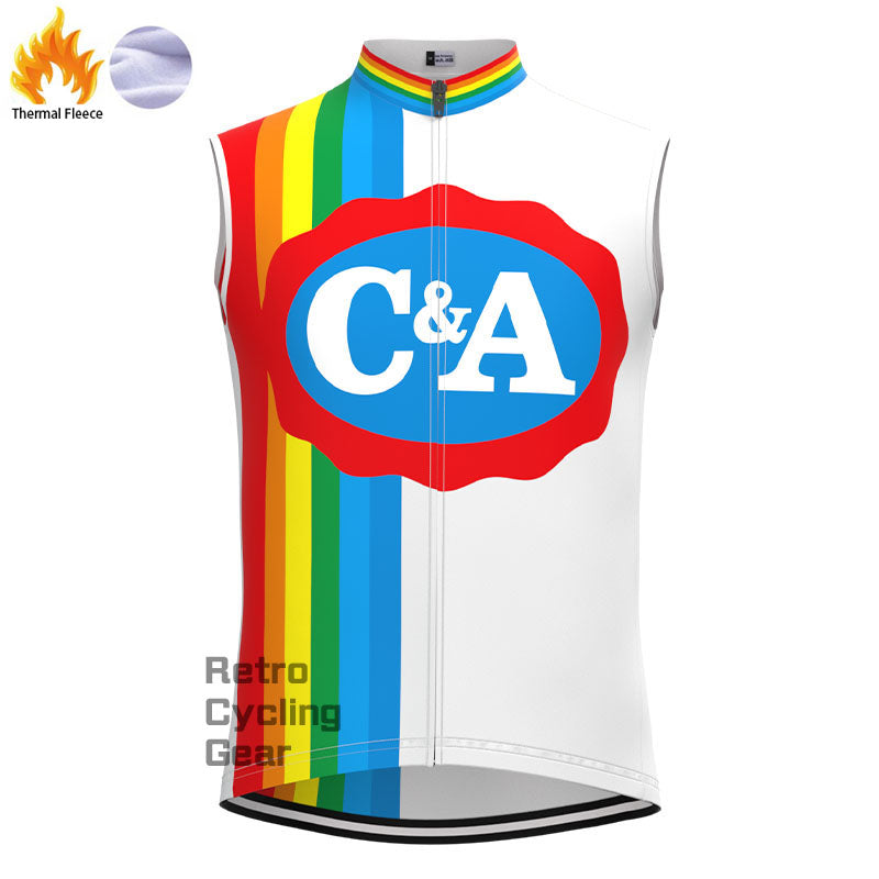 C&amp;A Fleece-Retro-Radsportweste