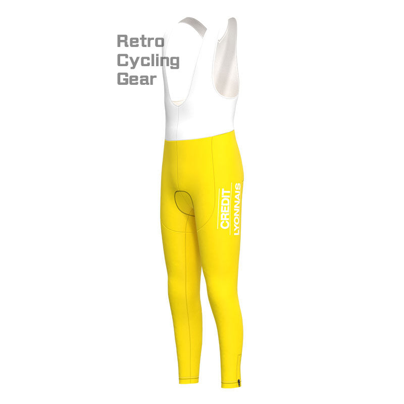 Credlt Lyonnals Retro-Langarm-Radsport-Set