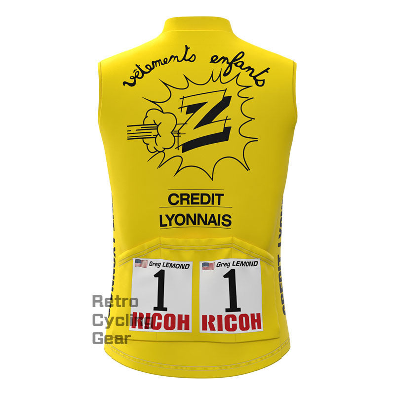 Credlt Lyonnals Retro-Radsportweste