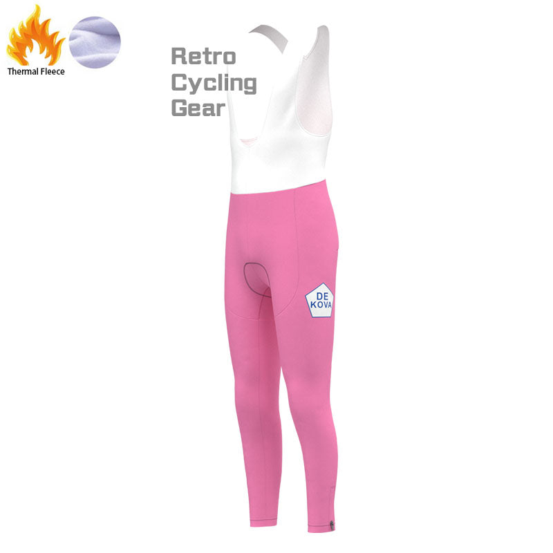 DE KOVA Fleece-Retro-Radsport-Sets