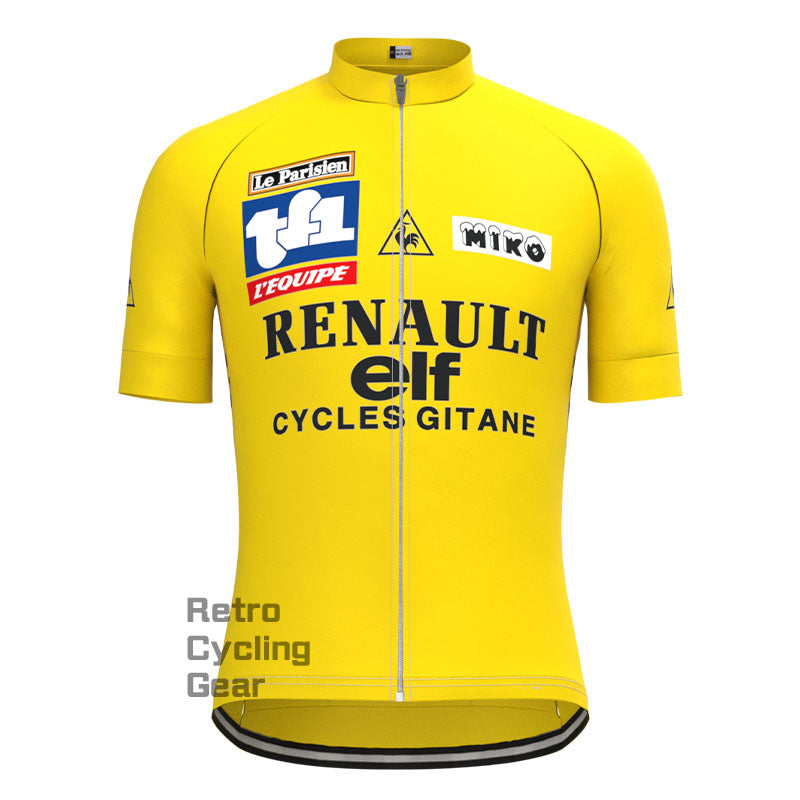 ELF Yellow Retro Short Sleeve Cycling Kit