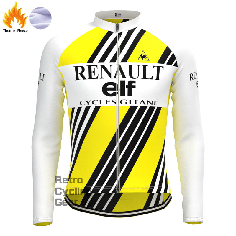 ELF Stripe Fleece Retro Cycling Kits